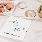 Geslacht onthullen zijn of haar servetten