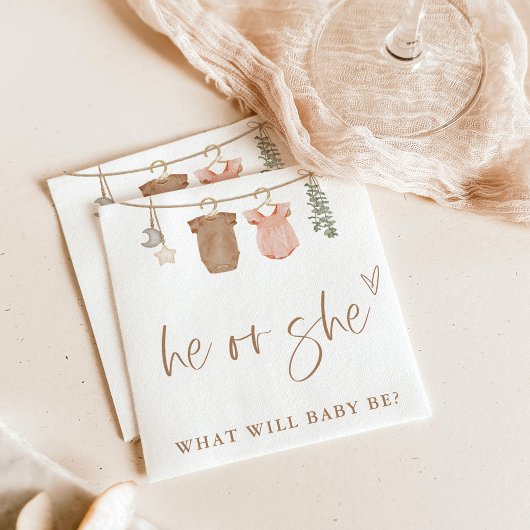 Geslacht onthullen zijn of haar servetten | Neutra