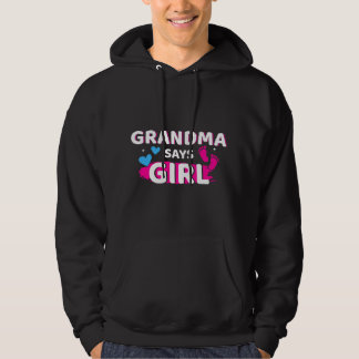 Geslacht onthullende oma zegt meisje dat bij de fa hoodie