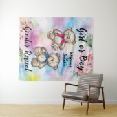 Geslacht onthulling achtergrond tapestry wandkleed (In Situ (horizontaal))