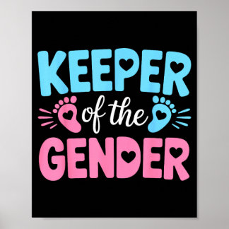 Geslacht onthulling baby aankondiging Bewaarder va Poster