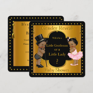 Geslacht onthulling baby shower jongen of meisje E Kaart