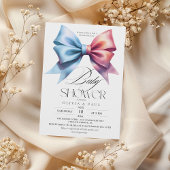 Geslacht onthulling Boog Roze en blauwe Baby Jonge Kaart