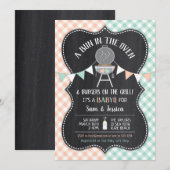 Geslacht onthulling Broodje in de Oven Baby Shower Kaart (Voorkant / Achterkant)