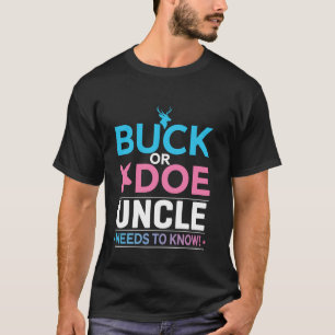 Geslacht onthulling Buck of Doe Oudoom Matching Ba T-shirt