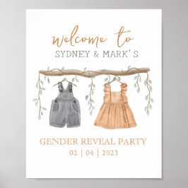 Geslacht onthulling Feest, Hij of Zij, Welkom, Bab Poster