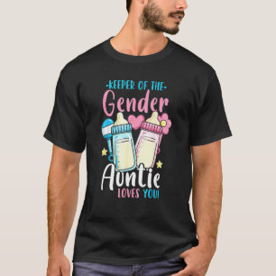 Geslacht onthulling feest tante Bewaarder van het T-shirt