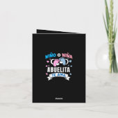 Geslacht onthulling in het Spaans (Achterkant)