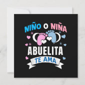 Geslacht onthulling in het Spaans (Achterkant)