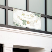 Geslacht onthulling Jongen of Meisje Voeten Boho S Spandoek (Buitenkant Gebouw)