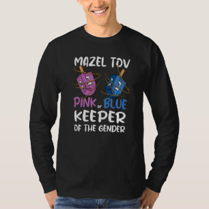 Geslacht Onthulling Mazel Tov Draaitol Joodse Bewa T-shirt