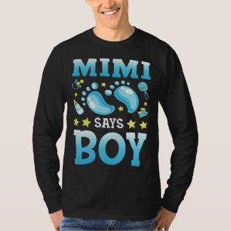 Geslacht onthulling Mimi zegt jongetje baby bijpas T-shirt