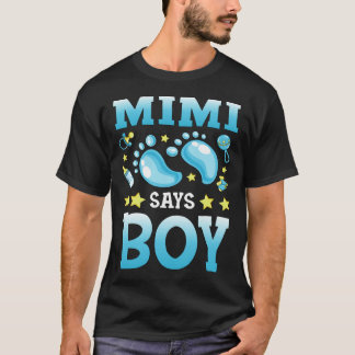 Geslacht onthulling Mimi zegt jongetje baby bijpas T-shirt