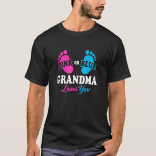 Geslacht onthulling oma Baby shower Nana T-shirt