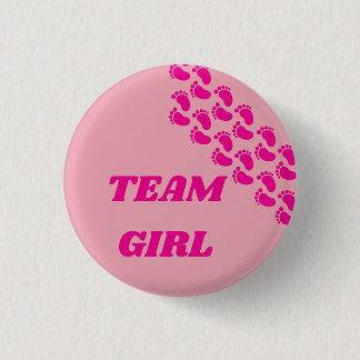 Geslacht Onthulling Team Jongen Meisje Voetafdruk Ronde Button 3,2 Cm
