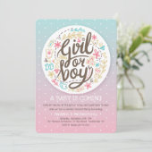 Geslacht onthulling uitnodiging (Staand voorkant)