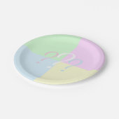 Geslacht onthulling vraagteken papieren borden papieren bordje (Gekanteld)