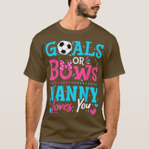 Geslacht onthult doelen of bogen nanny houdt van j t-shirt
