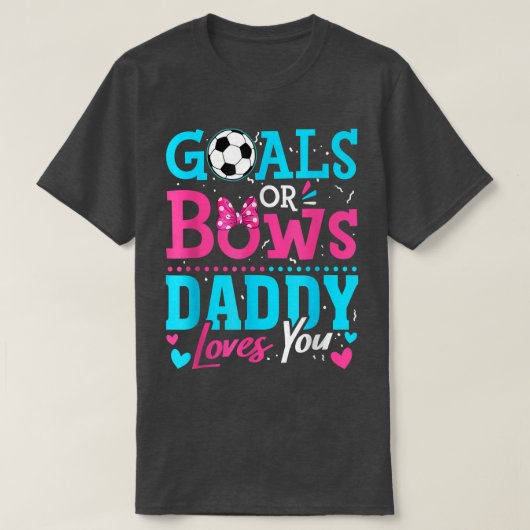 Geslacht onthult doelstellingen of bogen dat papa  t-shirt (Design voorkant)