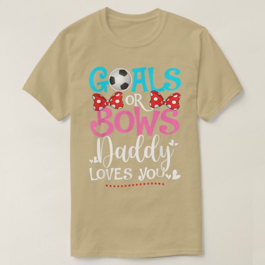 Geslacht onthult doelstellingen of bogen dat papa  t-shirt (Design voorkant)