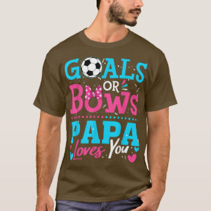 Geslacht onthult doelstellingen of bows Papa houdt T-shirt