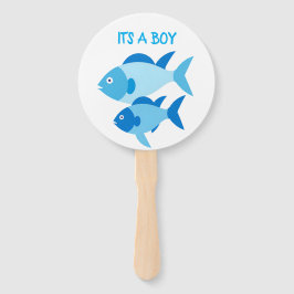 Geslacht onthult handfans schattige vis handwaaier