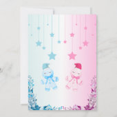 Geslacht onthult kerstuitnodigingen kaart (Achterkant)