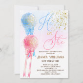 Geslacht onthult moderne minimalist kaart (Voorkant)