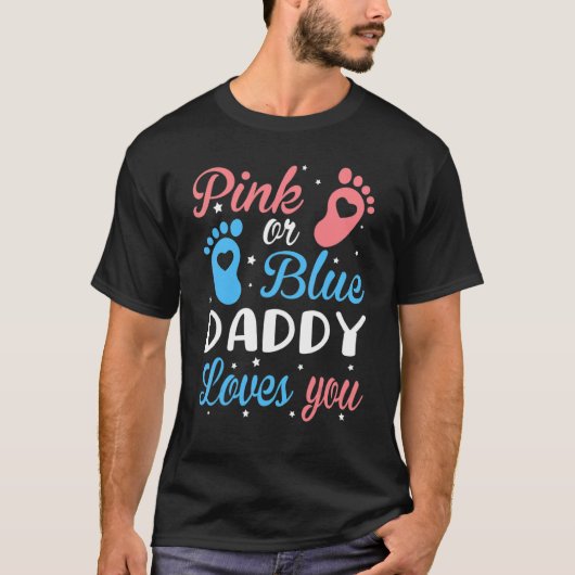 geslacht onthult papa roze t-shirt (Voorkant)