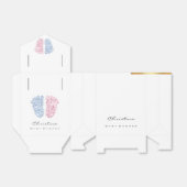 Geslacht Ontspan Feet Drives Glitter Roze Blauw Bedankdoosjes (Uitgevouwen)