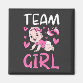 Geslacht Ontspan Team Girl Party set Square Magneet (Voorkant)