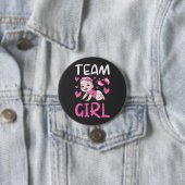 Geslacht Ontwerpen van teammeisjes Ronde Ronde Button 7,6 Cm (In situ)