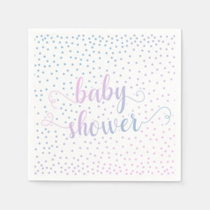 Geslacht Onzijdige Babyfeest Roze Blauwe Confetti Servet