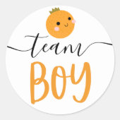 Geslacht Openbaar Sticker Little Cutie Oranje (Voorkant)