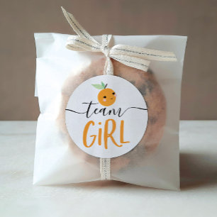 Geslacht Openbaar Sticker Little Cutie Oranje