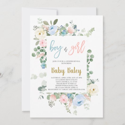 Geslacht Openbare bloeding Kaart (Voorkant)