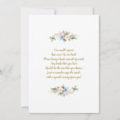 Geslacht Openbare florale Arch Uitnodiging (Achterkant)