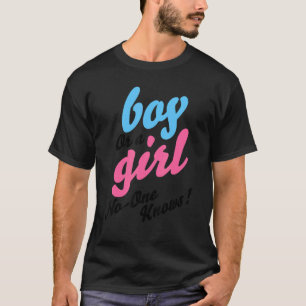 Geslacht openbaren jongen of meisje die niemand ke t-shirt