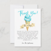 Geslacht over het geslacht Blue Ice Cream Bedankkaart (Voorkant)