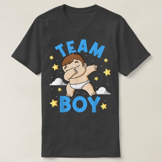 Geslacht over team van baby t-shirt (Design voorkant)
