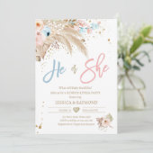 Geslacht Pampas Grass Boho Tropical Kaart (Staand voorkant)