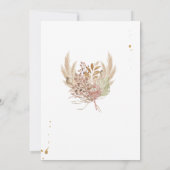 Geslacht Pampas Grass Boho Tropical Kaart (Achterkant)