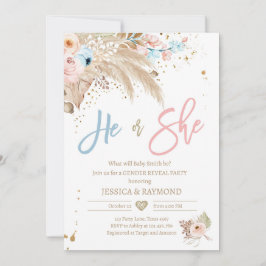 Geslacht Pampas Grass Boho Tropical Kaart