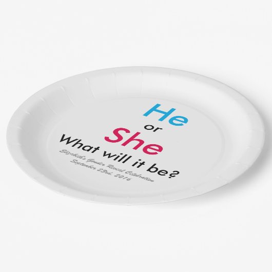 Geslacht Papieren Bordje (Gekanteld)