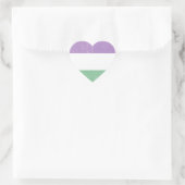 Geslacht Queer vlag kleuren Hart Sticker (Tas)