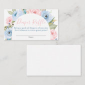 Geslacht Raffle Enclosure Card/Arch Diaper Informatiekaartje (Voorkant / Achterkant)