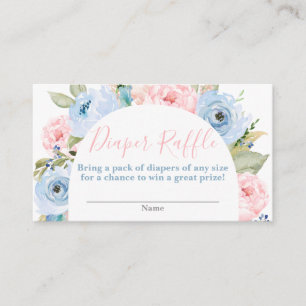 Geslacht Raffle Enclosure Card/Arch Diaper Informatiekaartje