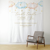 Geslacht Reveal Achtergrond, Maan en Sterren Wandkleed (In situ)