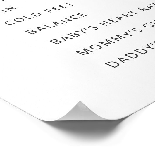 Geslacht Reveal Feest Oude Vrouwen Verhalen Poster (Hoek)