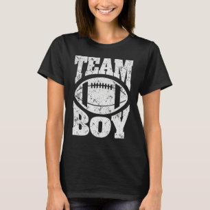 Geslacht Reveal Feest Team Jongen met Voetbal Ontw T-shirt